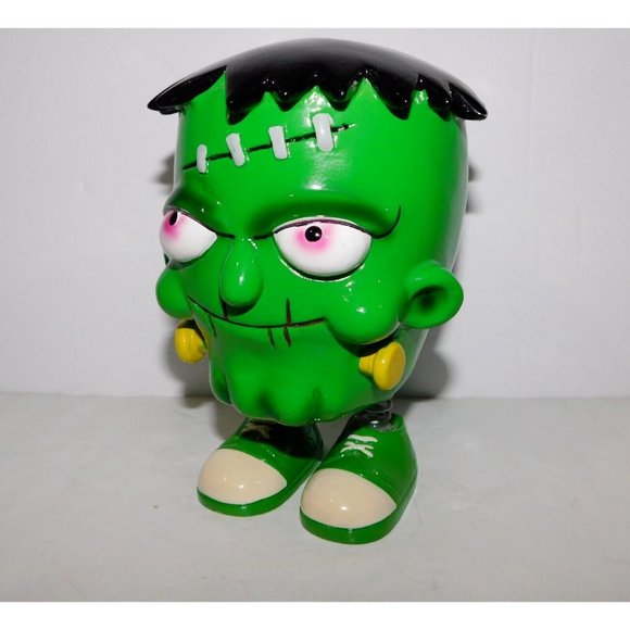 Cartoon Frankenstein Bobble Head Piggy Bank 6" Collectible - Picture 7 of 8